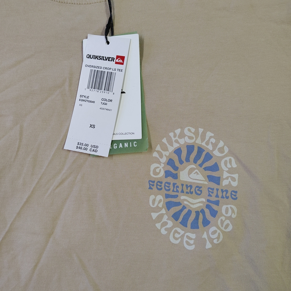 Quiksilver Tan Graphic Long Sleeve Tee - Picture 3 of 3